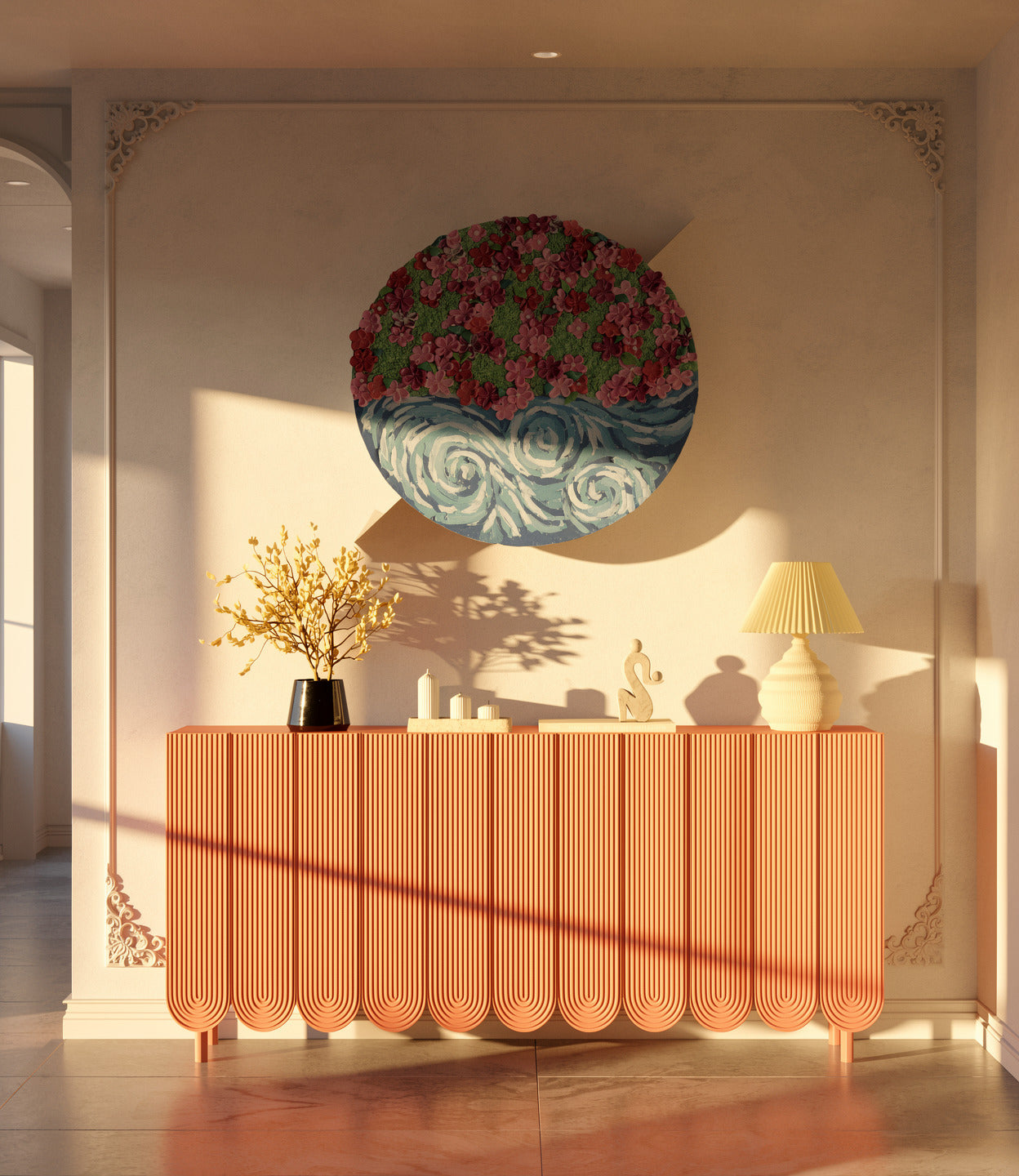 The Art of Flow — shown in warm golden-hour light.