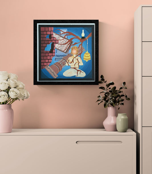 Beyond Time shown straight-on above a sideboard.